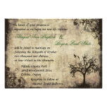 New Life Vintage Wedding Invitation