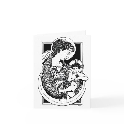 NEW! Madonna and Child Christmas Card! by matthewalderman