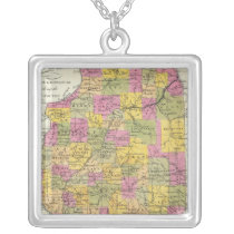 New Map Of Illinois Pendant