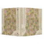 New Map Of Indiana Vinyl Binders
