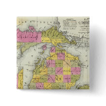 New Map Of Michigan 2 Button