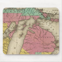New Map Of Michigan Mousepads