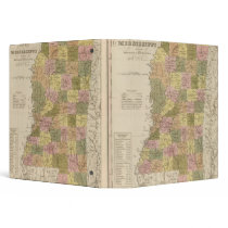 New Map Of Mississippi Vinyl Binder