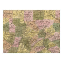 New Map Of Pennsylvania Postcards