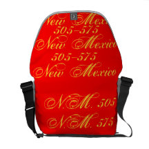 New Mexico 505/ 575 Messenger Bag