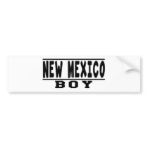 New Mexico Boy Designs Bumper Sticker