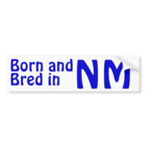 New Mexico Bred (Bumper) Sticker bumper stickers