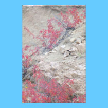 New Mexico Dessert Flower Landscape Stationery stationery