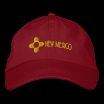 New Mexico embroidered hats
