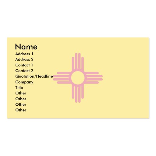 New Mexico Flag Business Cards