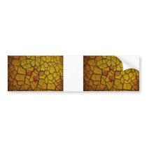 New Mexico Flag Cracked Earth Bumper Sticker