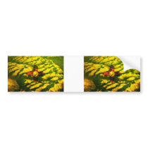 New Mexico Flag Mountains Bumper Stickers