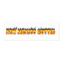 New Mexico hottie fire and flames Business Card Templates