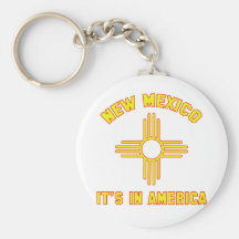 New Mexico - It's in America Keychains