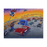 New Mexico Mural photo by JLH Postcard