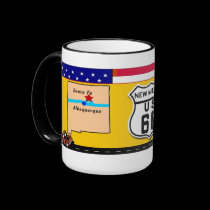 New Mexico - Route 66 mugs by ZsTees New Mexico - Route 66 mugs