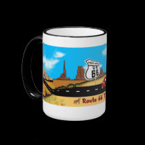New Mexico - Route 66 Panorama mugs