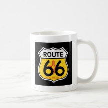 New Mexico Route 66 Shield Coffee Mugs