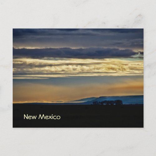 New Mexico Skyline postcard