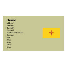 New Mexico State Flag Business Card