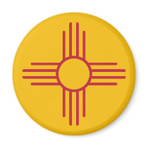 New Mexico State Flag magnets by NMGiftShop New Mexico State Flag magnets