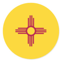 New Mexico State Flag Stickers