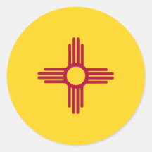 New Mexico State Flag Stickers