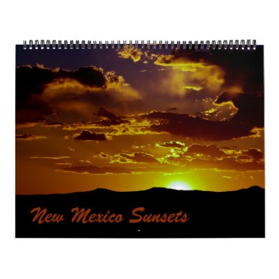 New Mexico Sunsets Calendar by ThruMyIze