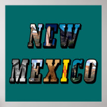 New Mexico, USA Text Print