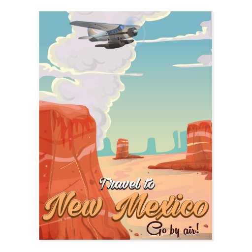 New Mexico vintage travel poster print Postcard Zazzle