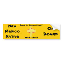 New Mexico - Zia Centennial Celebration Bumper Stickers
