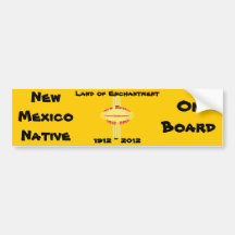 New Mexico - Zia Centennial Celebration Bumper Stickers