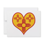 New Mexico Zia Heart Personalized Invite