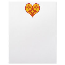 New Mexico Zia Heart Letterhead Design
