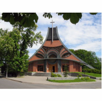 New Modern Church In Chuchelna In The Czech Republ photo sculptures