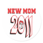 New Mom 2011 Round Stickers