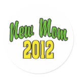 New Mom 2012 Round Sticker