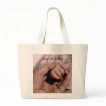 New Mom and Baby - Joy of Life Canvas Bags