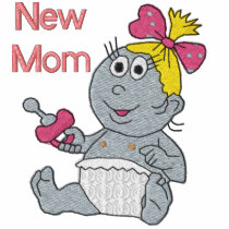 New Mom - Girl embroidered shirts