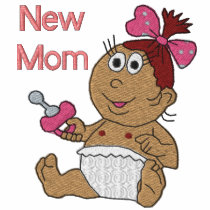 New Mom - Girl embroidered shirts