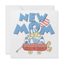 New Mom It's a Boy Gifts Personalized Announcement