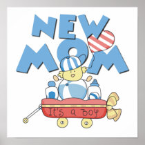 New Mom It's a Boy Gifts Poster