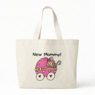 New Mommy Baby Girl Tshirts and Gifts bag