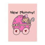 New Mommy Baby Girl Tshirts and Gifts Postcard