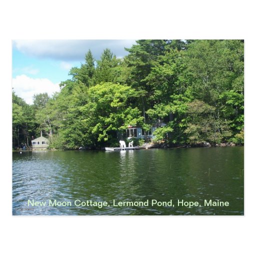New Moon Cottage, Lermond Pond, Hope, Maine Postcard Zazzle