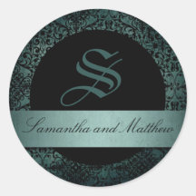 New Moon Monogram Sticker