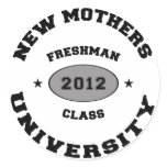 New Mother 2012 University Round Sticker