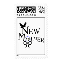 New Mother (for baby boy) Postage postage by DAZELEWGRAPHIX New Mother (for baby boy) Postage postage