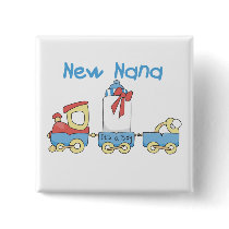 New Nana - Train Tshirts and Gift Pinback Buttons