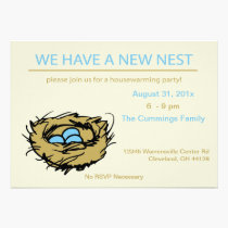 New Nest Housewarming Invitation invitations